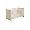 KINDERledikant Stiene massief eiken 144,60/85,40/76,20 cm eikenkleur, wit