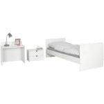 BABYbedje All in One massief beuken 205/75/95 cm wit thumbnail 5