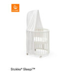 Wieg Sleepi MINI V3 massief beuken 82/87/67 cm wit thumbnail 2