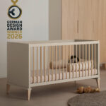 Wieg Jonte massief beuken 148/76/88 cm wit thumbnail 6