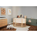 Wieg Sleepi V3 massief beuken 141/74/78 cm natuurlijke kleur thumbnail 5