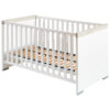 Wieg Kira 145,4/77,8/78,9 cm grijs, wit, eikenkleur