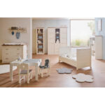 Wieg CAMRON massief beuken 145/80/76,5 cm grijs, wit thumbnail 3