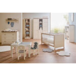 Wieg CAMRON massief beuken 145/80/76,5 cm grijs, wit thumbnail 4