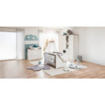 Wieg CAMRON massief beuken 145/80/76,5 cm grijs, wit thumbnail 7