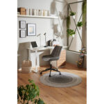 BUREAU, houten materiaal, wit, eikenkleur thumbnail 3