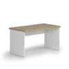 BUREAU, houten materiaal, wit, eikenkleur