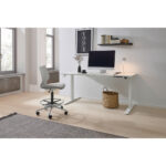 BUREAU metaal, kunststof, houtmateriaal wit thumbnail 3