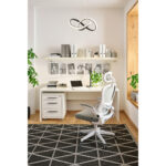 BUREAU, houtmateriaal, wit, hoogglans thumbnail 4