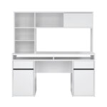BUREAU, houtmateriaal, wit, hoogglans thumbnail 5