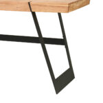 BUREAU hout, zwart metaal, acaciakleuren thumbnail 4