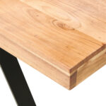 BUREAU hout, zwart metaal, acaciakleuren thumbnail 5