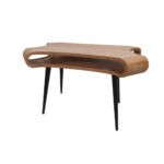 BUREAU hout, zwart metaal, acaciakleuren thumbnail 3