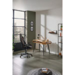 BUREAU hout, zwart metaal, acaciakleuren thumbnail 6