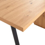 DESK metaal, houtmateriaal zwart, eikenkleur thumbnail 5