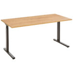 BUREAU, houten materiaal, eikenkleur thumbnail 1