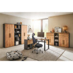 BUREAU, houten materiaal, eikenkleur thumbnail 4