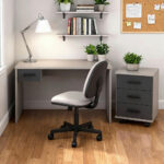 BUREAU, houten materiaal, grafietkleur, grijs, sahara thumbnail 2