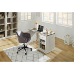 BUREAU, houten materiaal, grijs, wit thumbnail 2