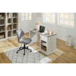 BUREAU, houten materiaal, grijs, wit thumbnail 5