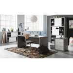 BUREAU, houtmateriaal, grijs thumbnail 3