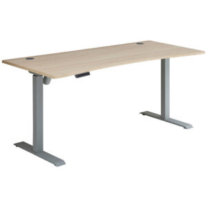 BUREAU, houten materiaal, zilverkleur, eikenkleur