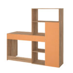 BUREAU, houten materiaal, wit, eikenkleur thumbnail 3