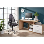 BUREAU houtmateriaal wit, ambachtelijk eiken thumbnail 2