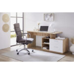 BUREAU houtmateriaal wit, ambachtelijk eiken thumbnail 6