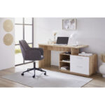 BUREAU houtmateriaal wit, ambachtelijk eiken thumbnail 7