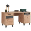 BUREAU, houtmateriaal, donkergrijs, ambachtelijk eikenhout