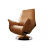 LOUNGER, bruin leer