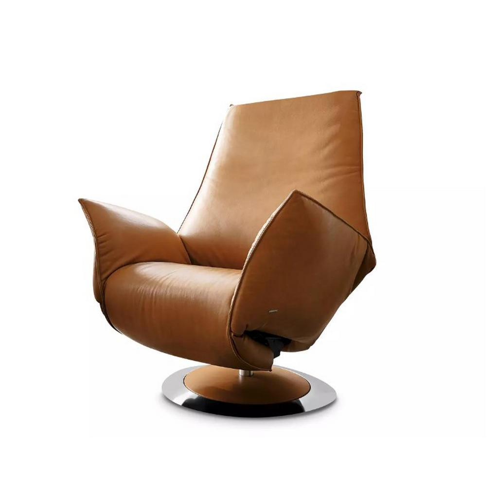 LOUNGER, bruin leer