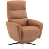 ROOM, bruin textiel, leer