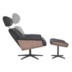 ONTBIJT MET BASIS, bruin, zwart hout, textiel, leer thumbnail 2