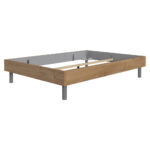 BED 140 cm x 200 cm, eikenkleurig houtmateriaal thumbnail 1
