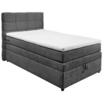 BOXSPRINGBED 120 cm x 200 cm, antraciet thumbnail 2