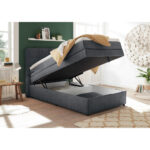 BOXSPRINGBED 120 cm x 200 cm, antraciet thumbnail 7