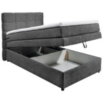 BOXSPRINGBED 120 cm x 200 cm, antraciet thumbnail 3
