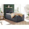BOXSPRINGBED 120 cm x 200 cm, antraciet