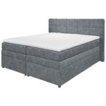 BOXSPRINGBED 180 cm x 200 cm, textiel antraciet thumbnail 5