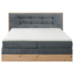 POSTELJA BOXSPRING 180 cm   x 200 cm  , les, tekstil, leseni material antracit thumbnail 6