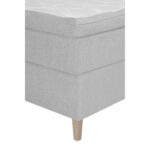 BOXSPRINGBED 160 cm x 200 cm, lichtgrijs textiel thumbnail 5