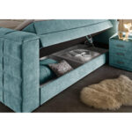 BOXSPRINGBED 180 cm x 200 cm, kerosinekleurig textiel thumbnail 4