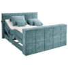 BOXSPRINGBED 180 cm x 200 cm, kerosinekleurig textiel