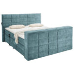 BOXSPRINGBED 180 cm x 200 cm, kerosinekleurig textiel thumbnail 4
