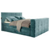 BOXSPRINGBED 180 cm x 200 cm, kerosinekleurig textiel