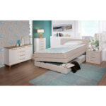 BOXSPRINGBED 140 cm x 200 cm, wit textiel thumbnail 4
