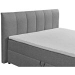 BOXSPRINGBED 180 cm x 200 cm, textiel antraciet thumbnail 3
