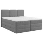 POSTELJA BOXSPRING 180 cm   x 200 cm  , les, tekstil, leseni material antracit thumbnail 5